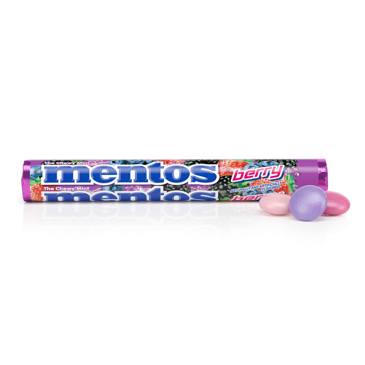 Mentos Chewy Mint Candy Roll, Mint, Non Melting, Party, 14 Pieces (Bulk Pack of 15) - Packaging May Vary