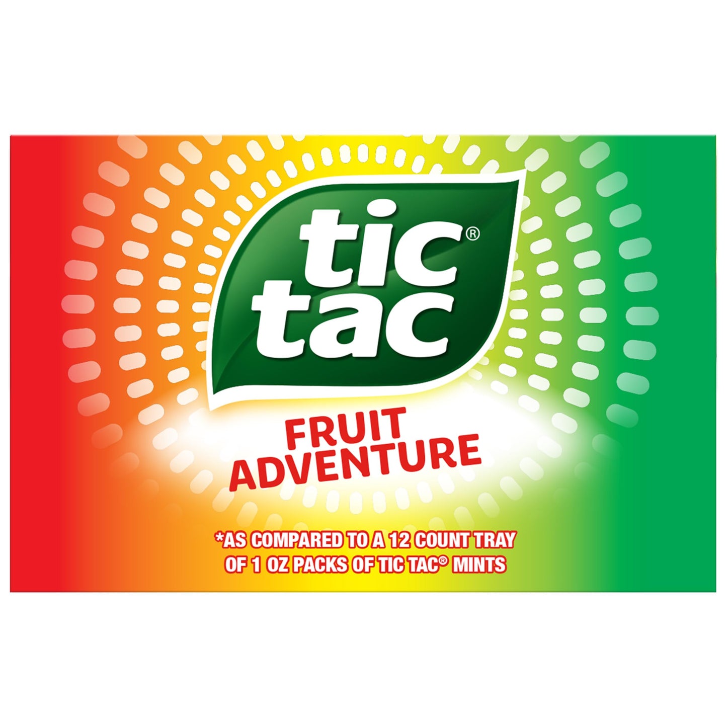 Tic Tac, Fruit Adventure Mints, Bulk 12 Pack, On-The-Go Refreshment, 1 Oz Each