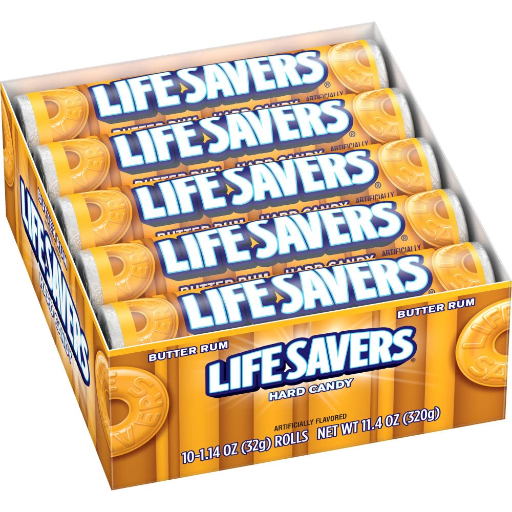 LIFE SAVERS 5 Flavors Hard Candy Rolls, 1.14 Ounce - 10 Count (Pack of 2)