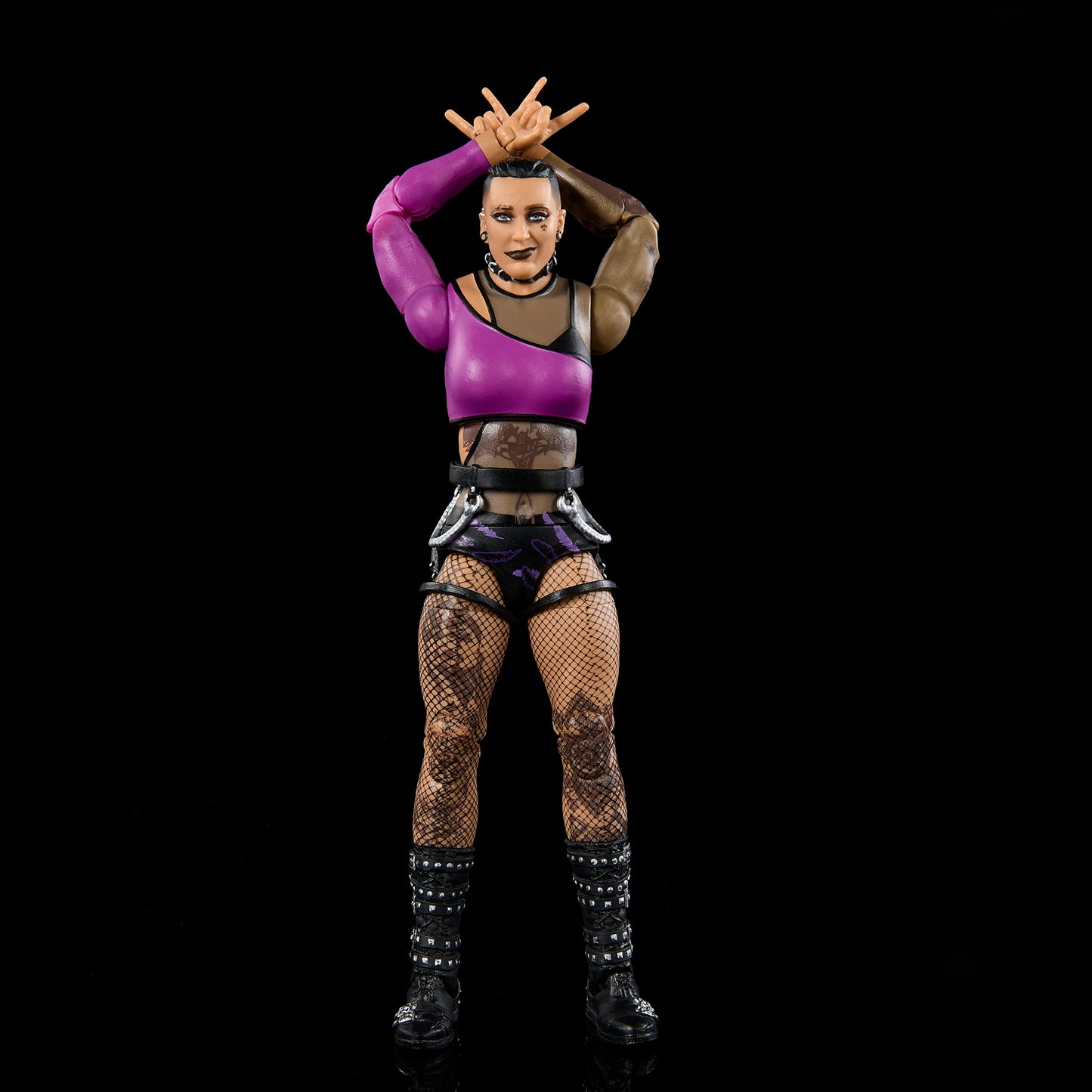 Mattel WWE Rhea Ripley Elite Collection Action Figures, Deluxe Articulation & Life-like Detail with Iconic Accessories, 6 in