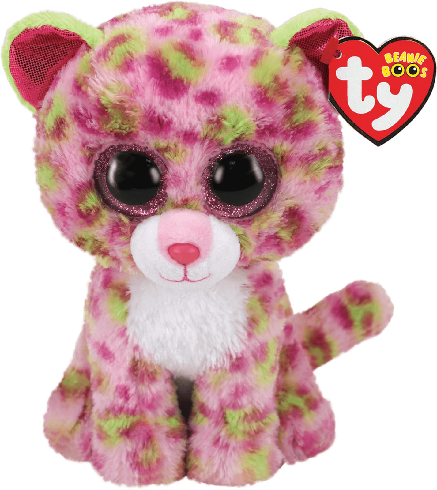 TY 2007516 Fiona Cat Beanie Boo Pink Stuffed Animal, Multicoloured, 3.1 x 2.75 x 5.51 Centimeters