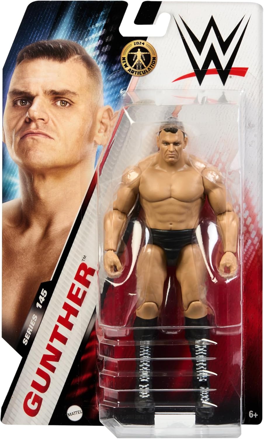 Mattel WWE Action Figure, 6-inch Collectible Gunther with 10 Articulation Points & Life-Like Look