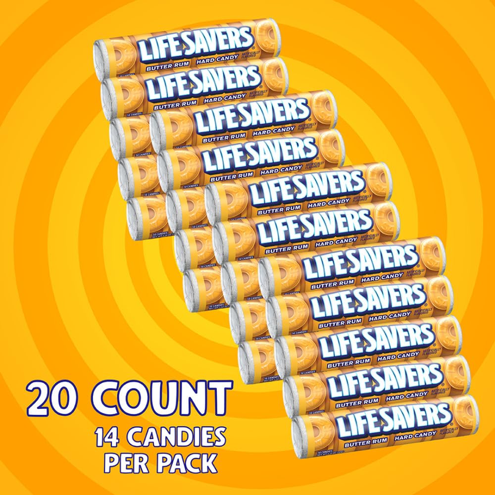 LIFE SAVERS 5 Flavors Hard Candy Rolls, 1.14 Ounce - 10 Count (Pack of 2)