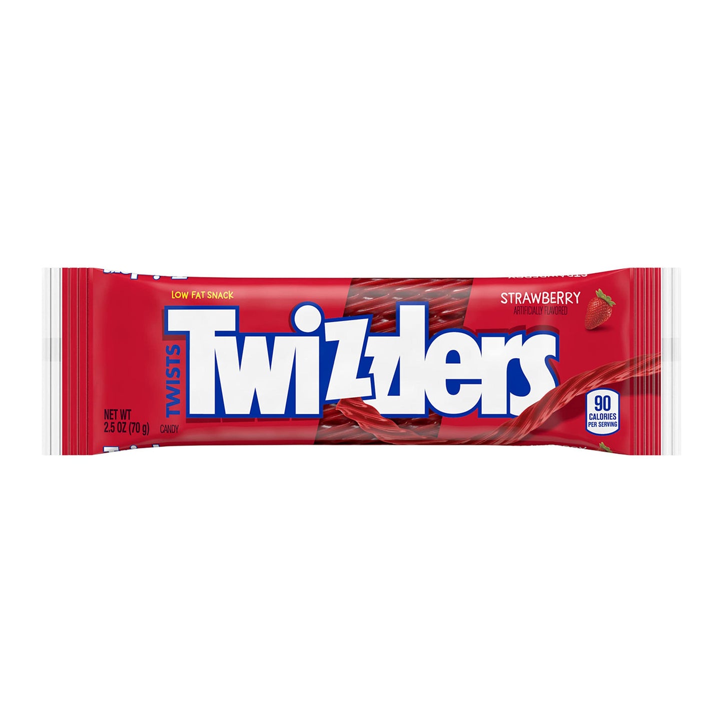 TWIZZLERS Twists Strawberry Flavored Licorice Style, Candy Packs, 2.5 oz (18 Count)