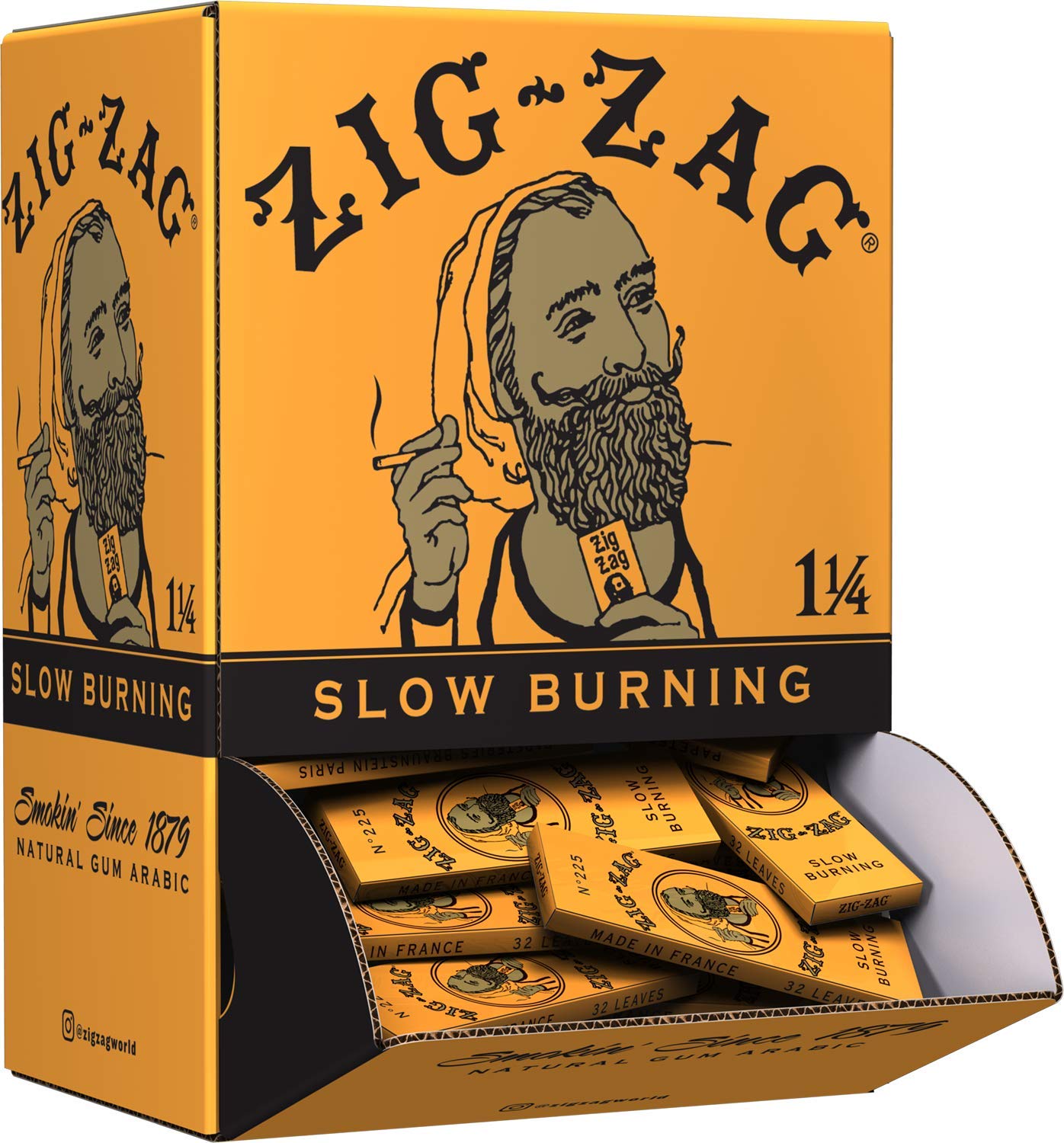 ZIG-ZAG Rolling Papers French Orange 1 1/4 (6 Booklets)