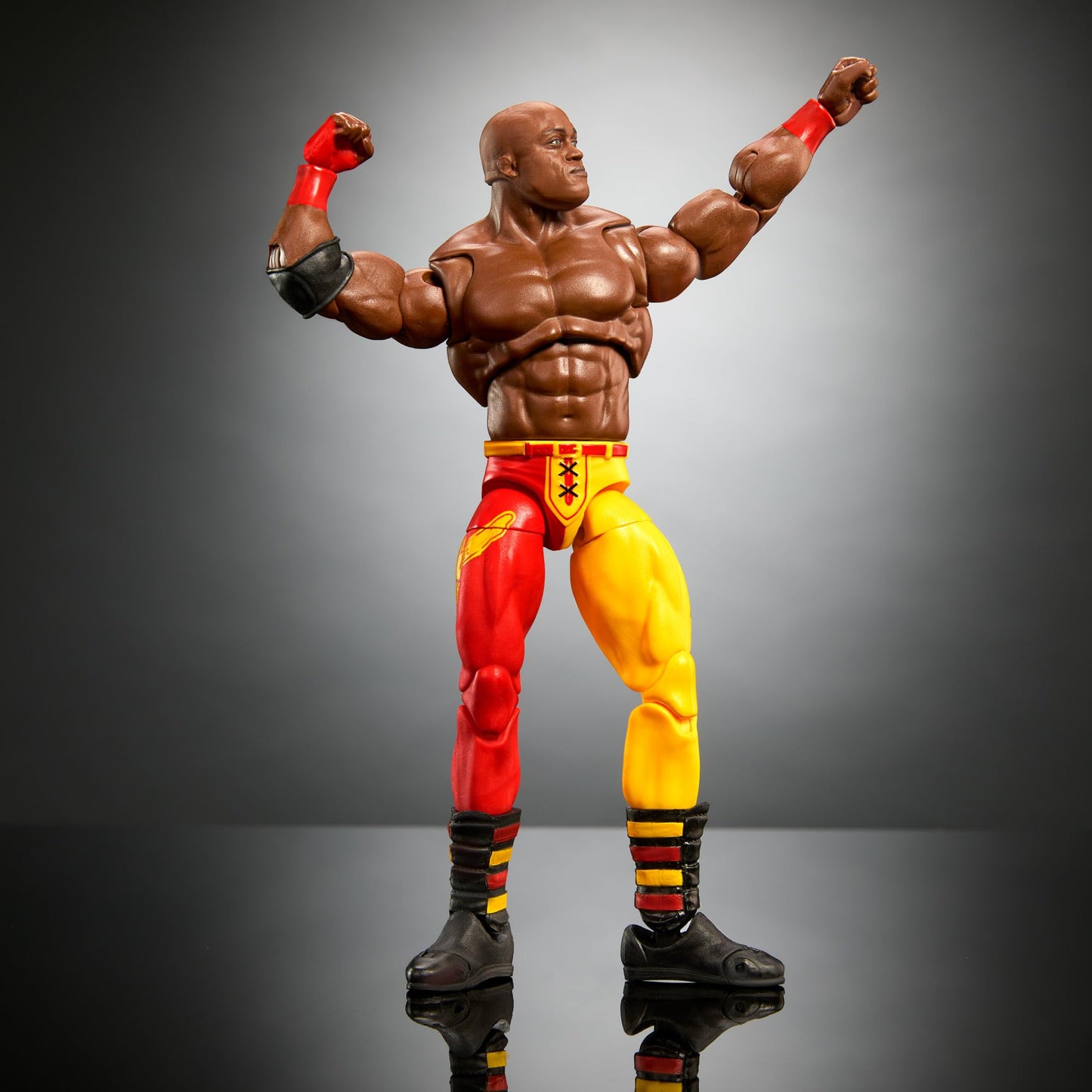 Mattel WWE Ultimate Edition Action Figure & Accessories, 6-inch Bobby Lashley Collectible Set, Swappable Heads & Hands, Entrance Gear & 30 Articulation Points