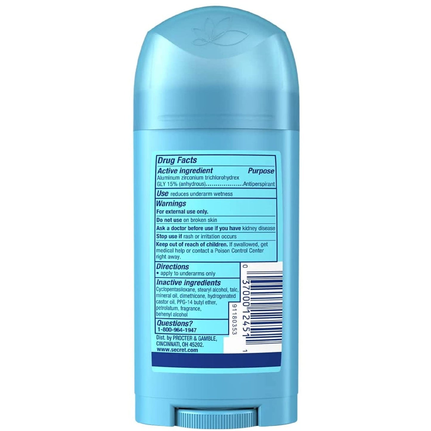 Secret Anti-Perspirant Deodorant Wide Solid Powder Fresh, 1.7 Ounce (Pack of 3)