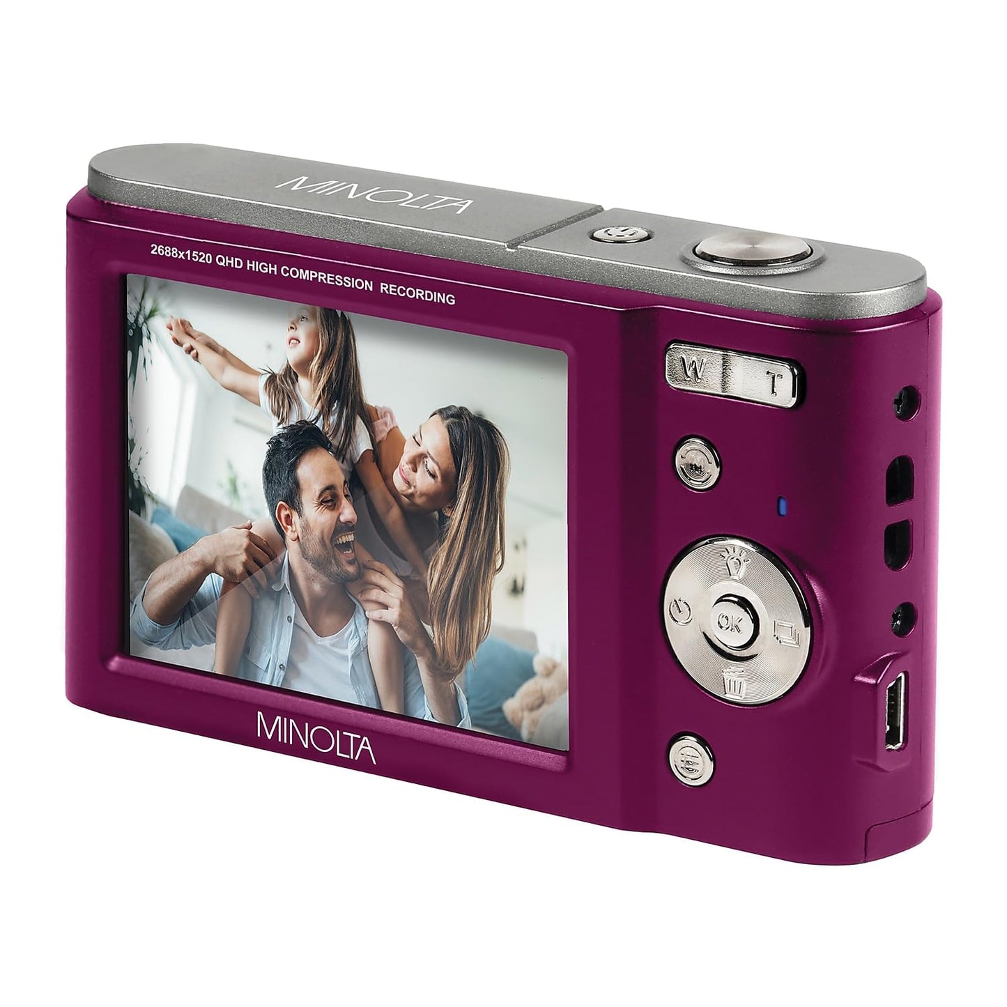 Minolta MND20 44 MP / 2.7K Ultra HD Digital Camera (Black)