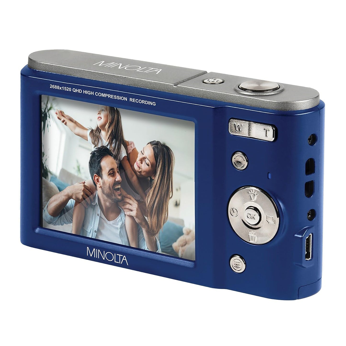 Minolta MND20 44 MP / 2.7K Ultra HD Digital Camera (Black)