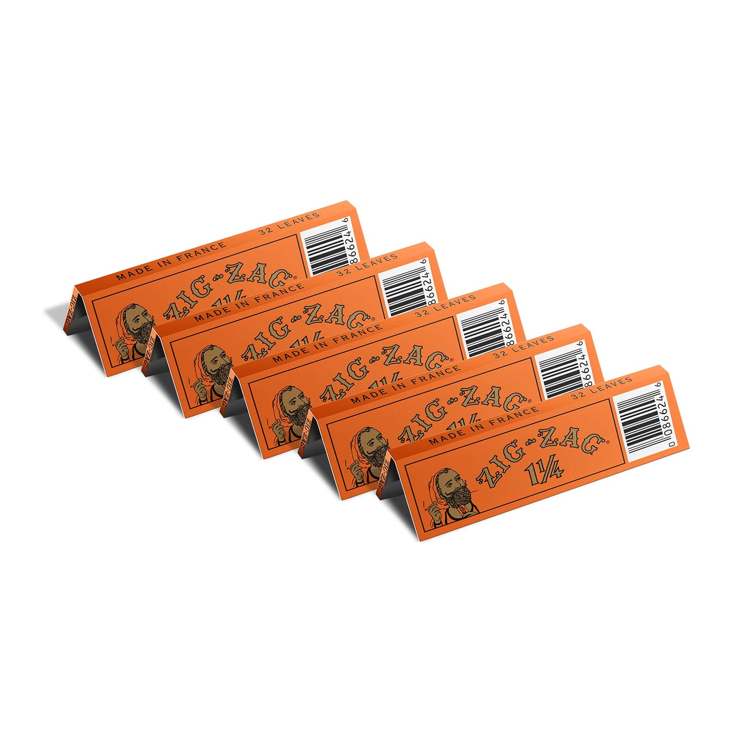 ZIG-ZAG Rolling Papers French Orange 1 1/4 (6 Booklets)