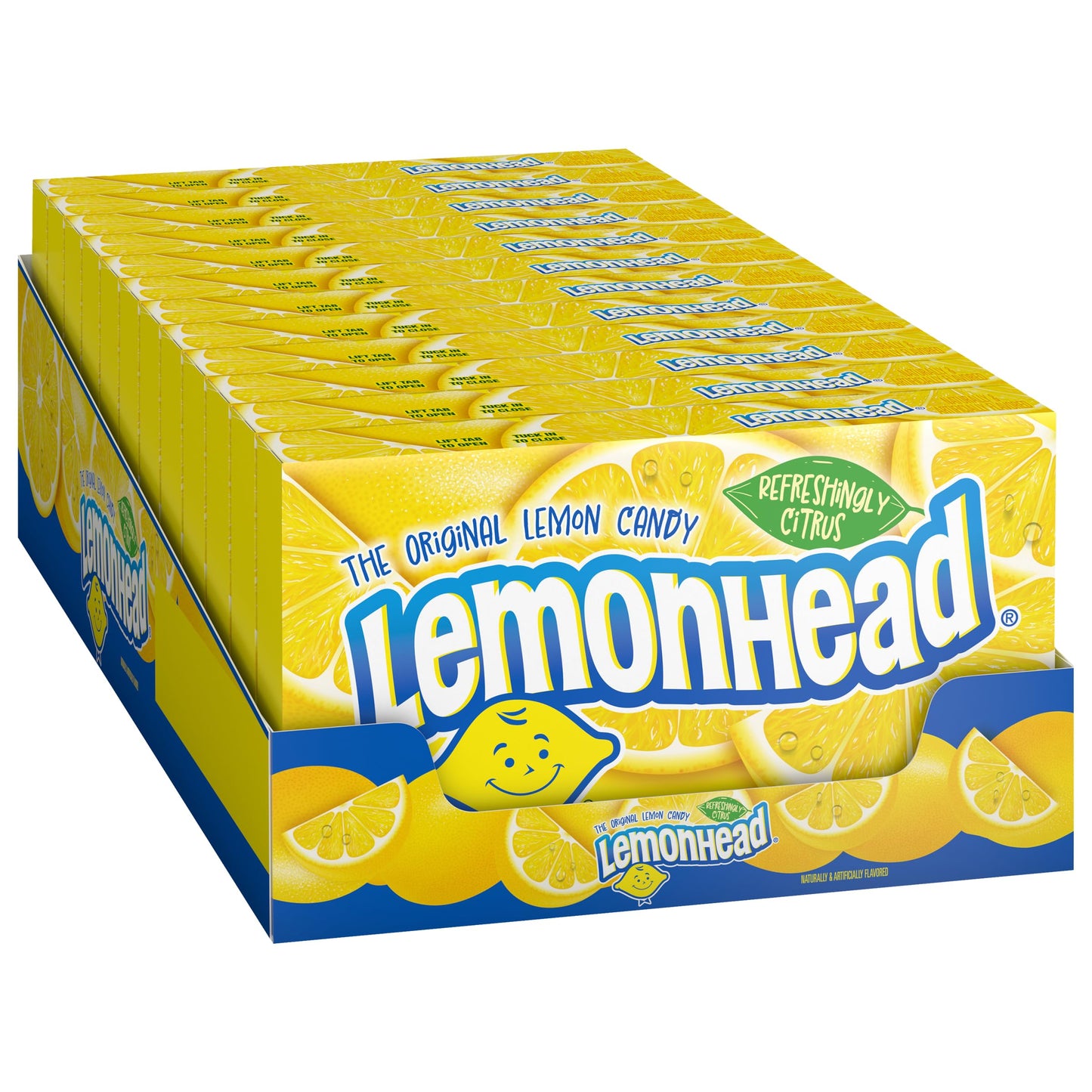 Lemonhead Hard Lemon Candy, 0.8 Ounce Treat-Size Theater Candy Boxes (Pack of 24)