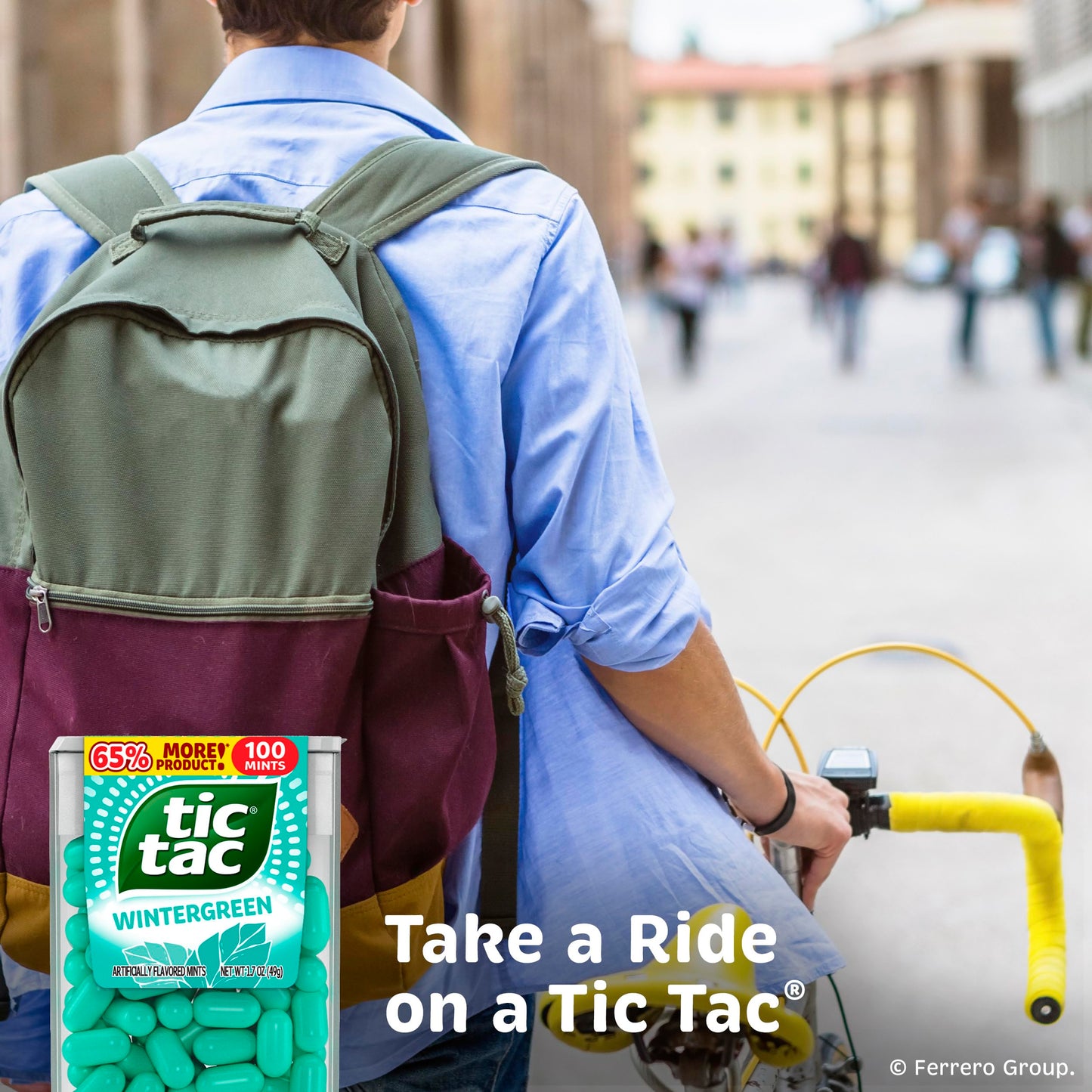 Tic Tac Wintergreen Breath Mints, Bulk 12 Pack, On-The-Go Refreshment, 1 Oz Each