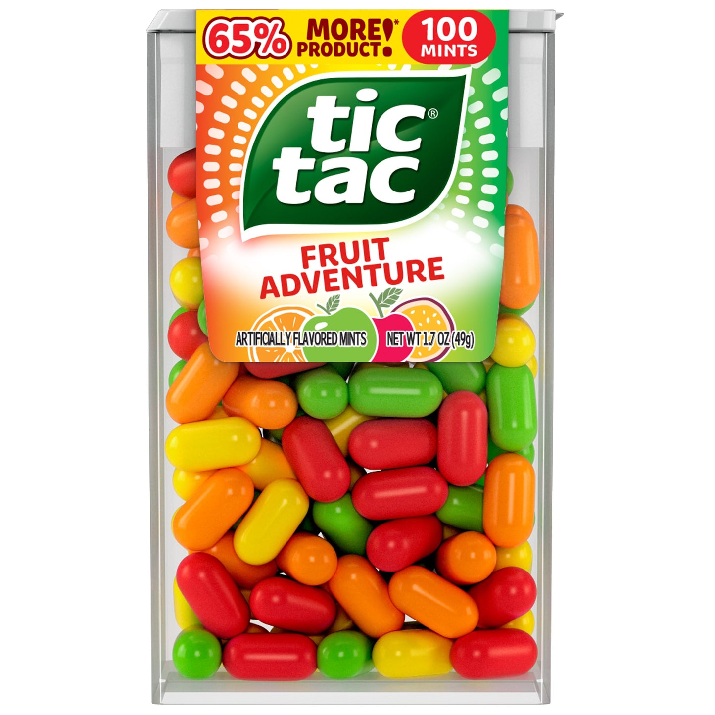 Tic Tac, Fruit Adventure Mints, Bulk 12 Pack, On-The-Go Refreshment, 1 Oz Each