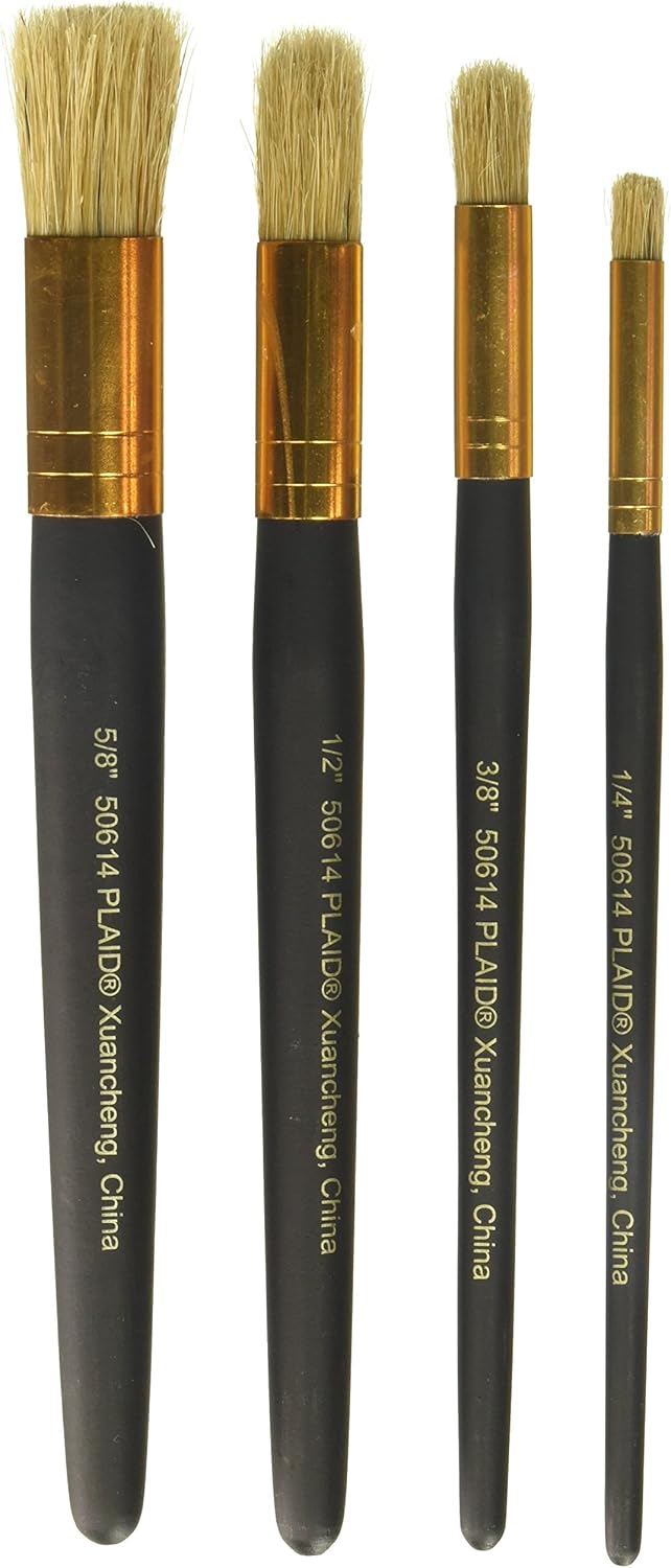 FolkArt Long Handle Stencil Brush Set, Original Version