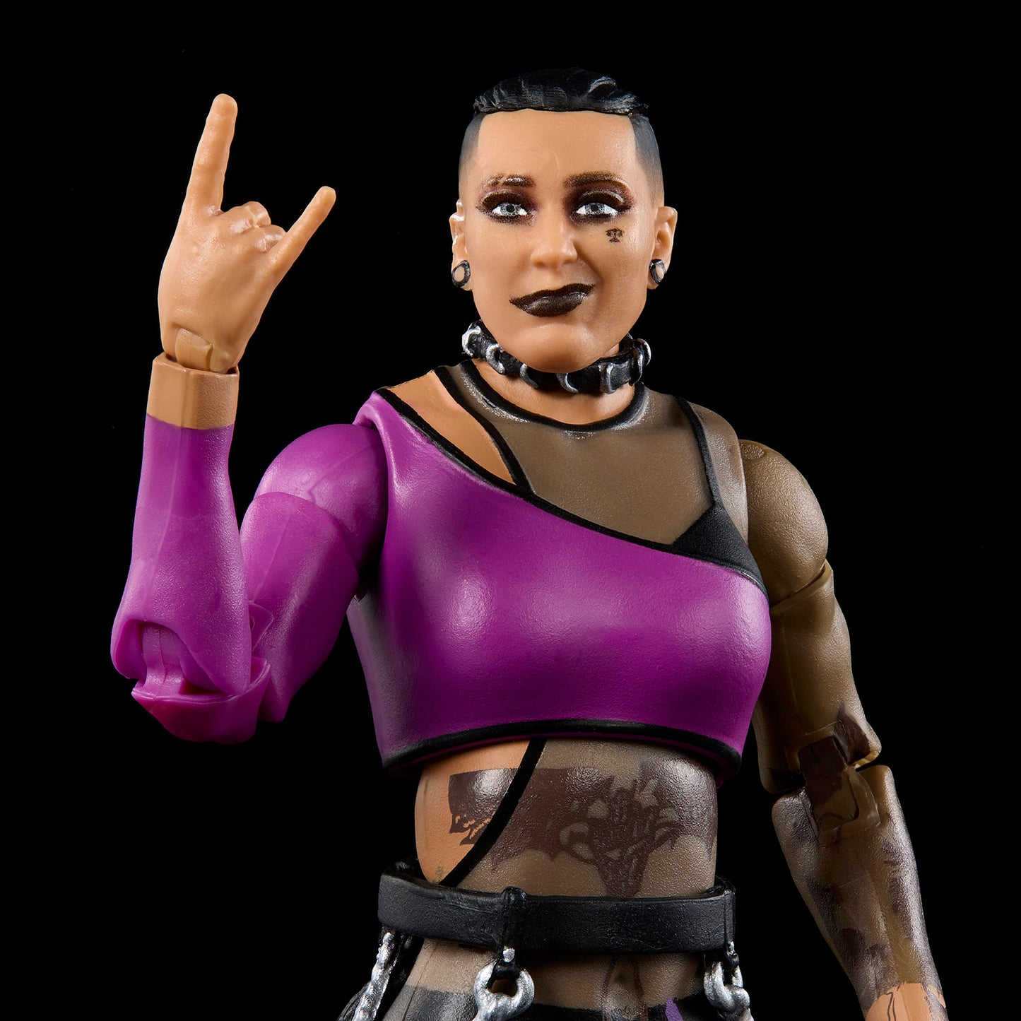 Mattel WWE Rhea Ripley Elite Collection Action Figures, Deluxe Articulation & Life-like Detail with Iconic Accessories, 6 in