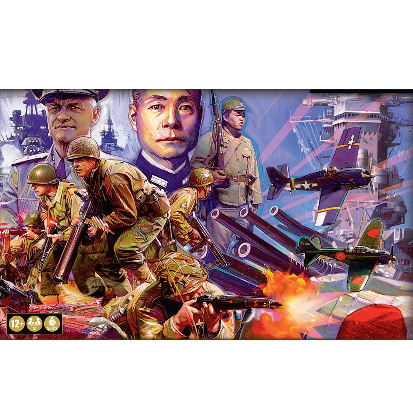 Renegade Game Studios: Axis & Allies - Guadalcanal - Strategy Board Game, Control of The Soloman Islands, Set in 1942, Ages 13+, 2 Players, 120-80 Min