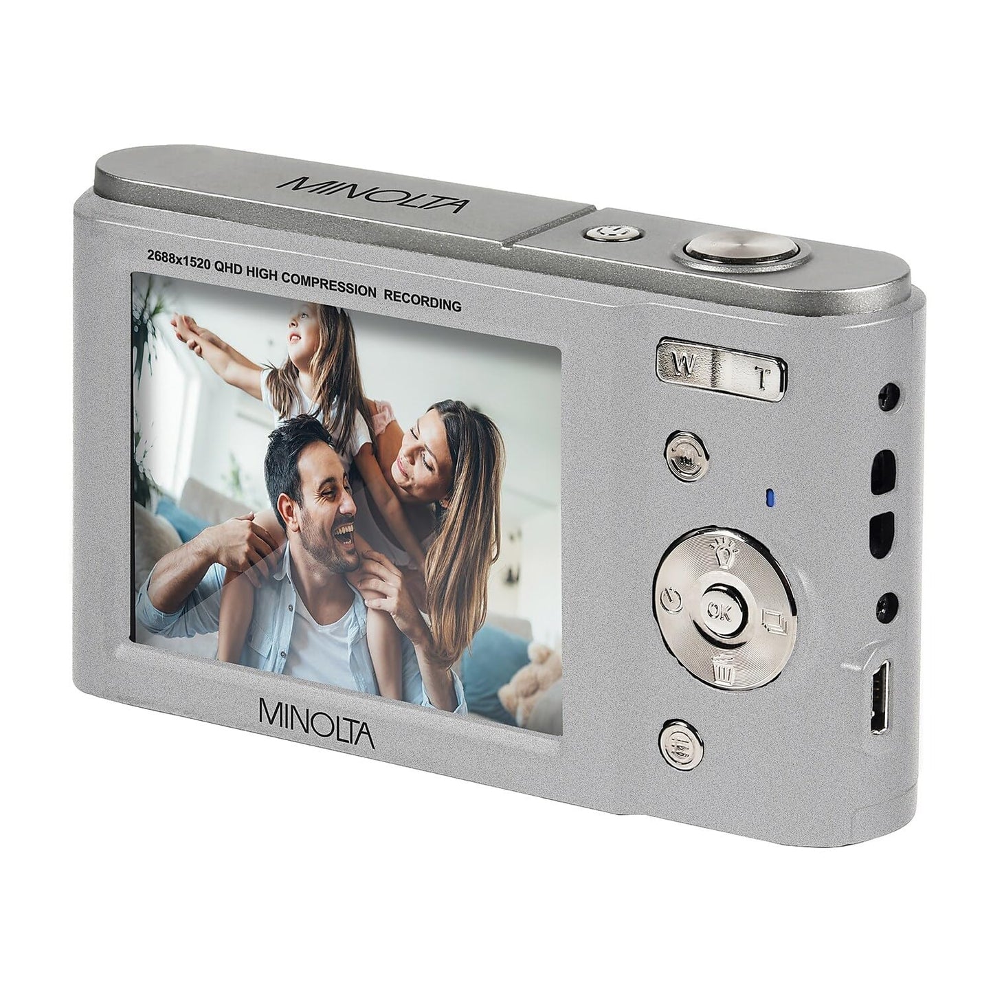 Minolta MND20 44 MP / 2.7K Ultra HD Digital Camera (Black)