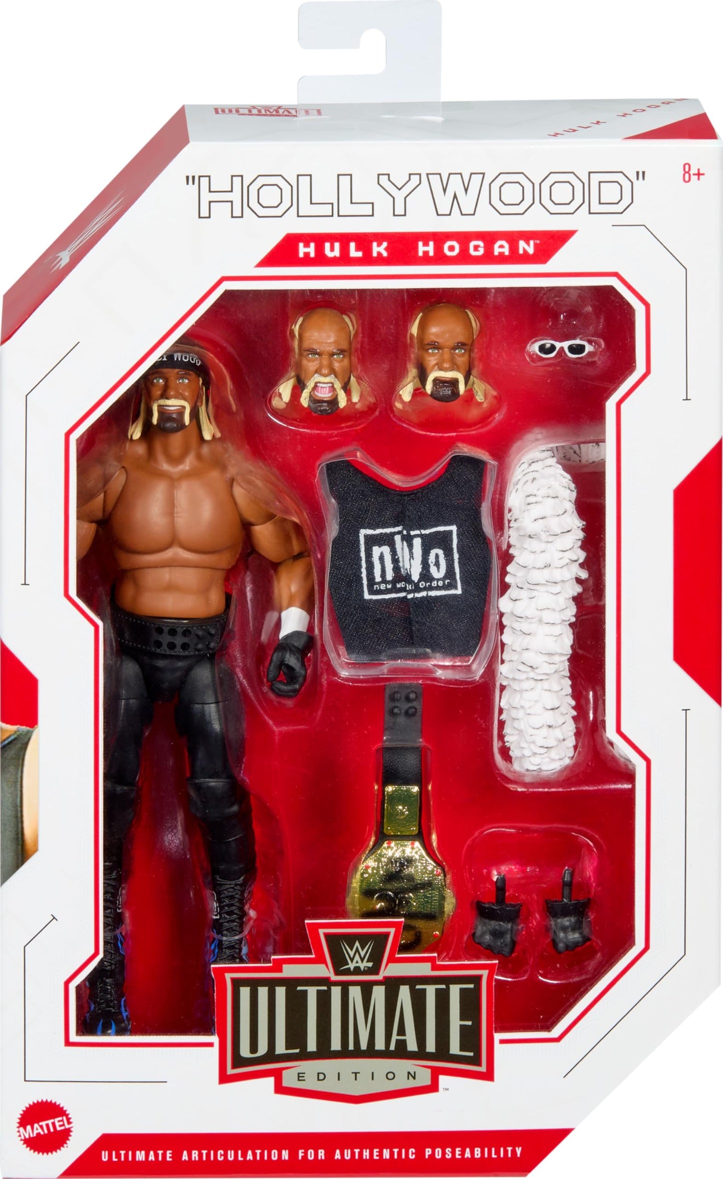 Mattel WWE Ultimate Edition Action Figure & Accessories, 6-inch Roman Reigns Collectible Set, Swappable Heads & Hands, Entrance Gear & 30 Articulation Points