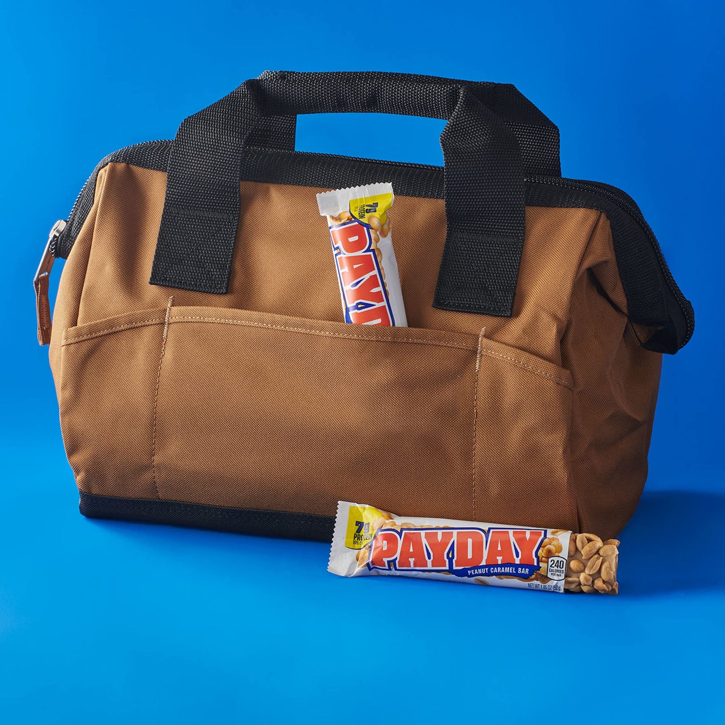 PAYDAY Peanut Caramel, Halloween Candy Bars, 1.85 oz (24 Count)