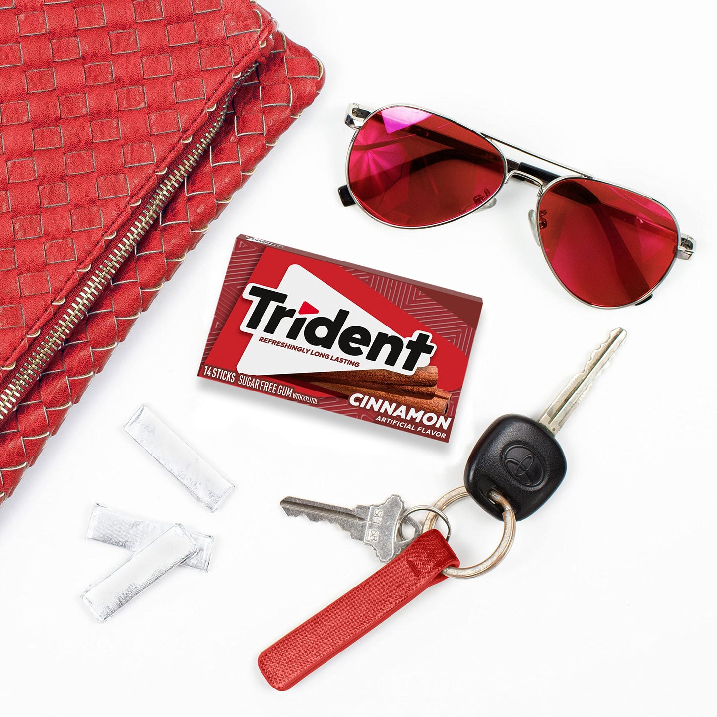 Trident Original Flavor Sugar Free Gum, 14 Pieces (Pack of 24) (336 Total Pieces)