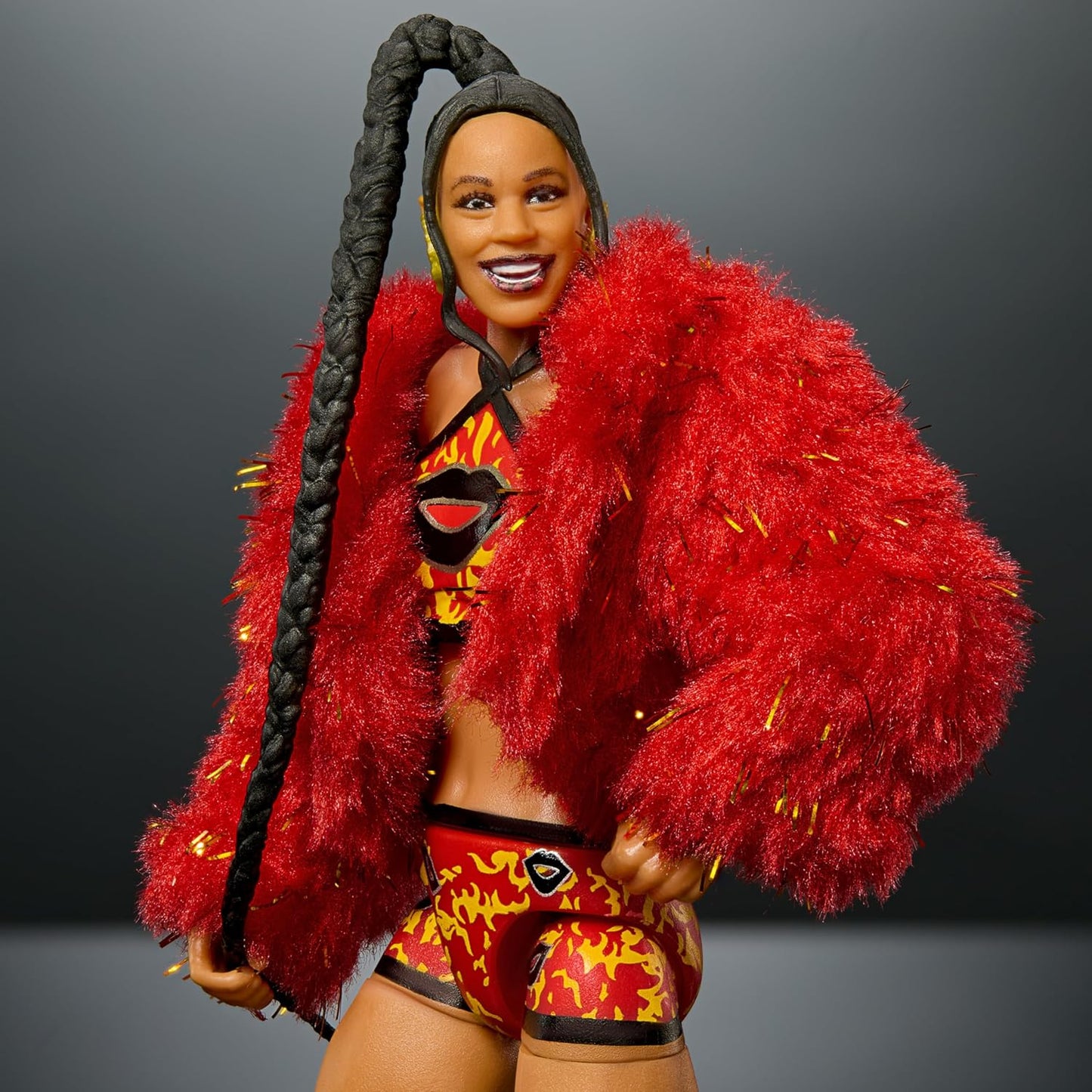 Mattel WWE Ultimate Edition Action Figure & Accessories, 6-inch Bianca Belair Collectible Set, Swappable Heads & Hands, Entrance Gear & 30 Articulation Points