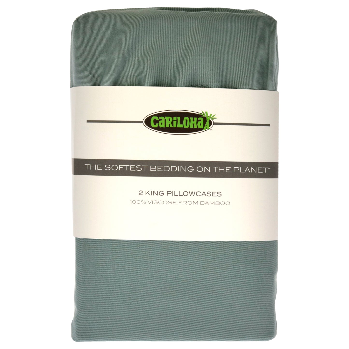 Classic Bamboo Pillowcase Set - Tahitian Breeze-King by Cariloha for Unisex - 2 Pc Pillowcase