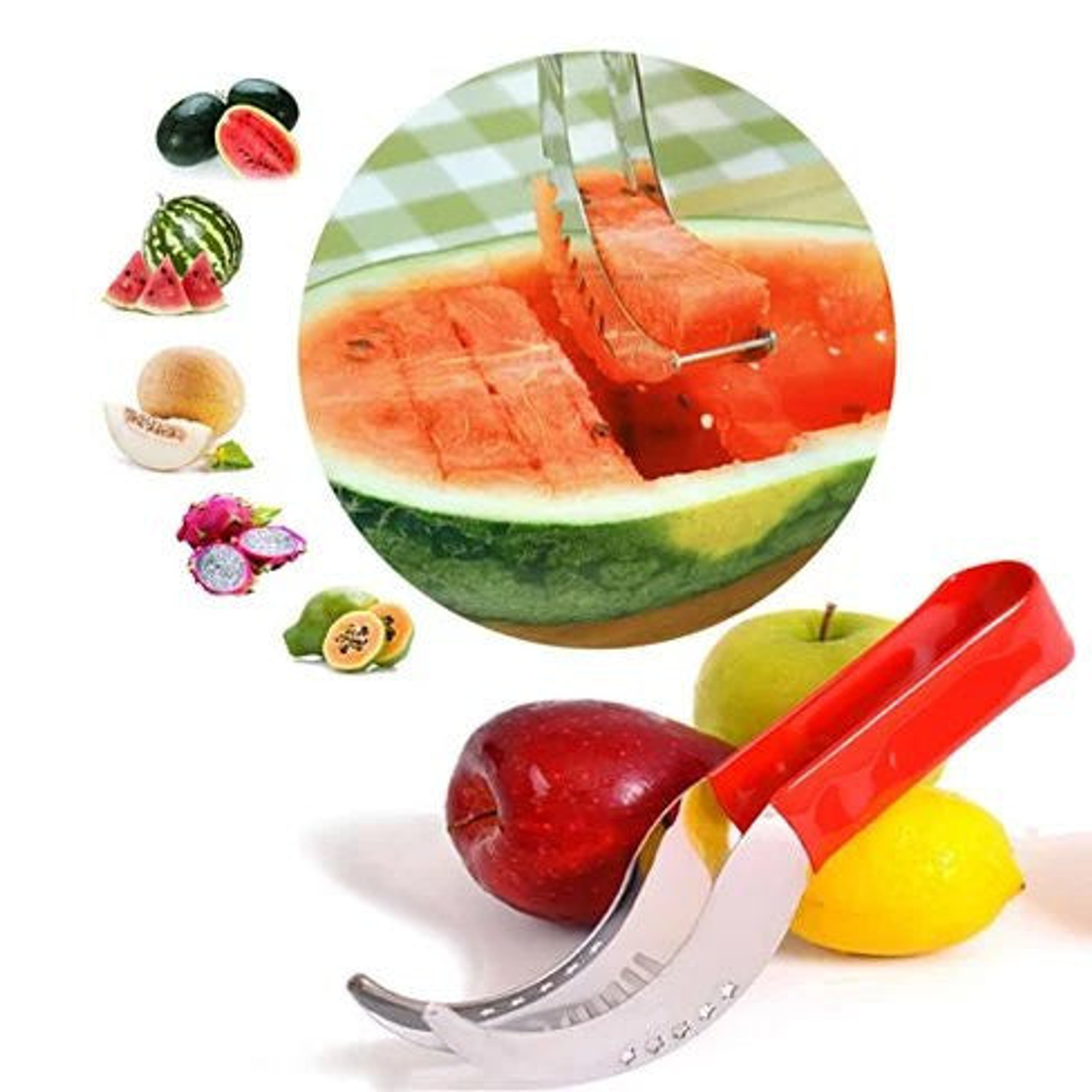 WOWZY Watermelon Slicer All Stainless Steel