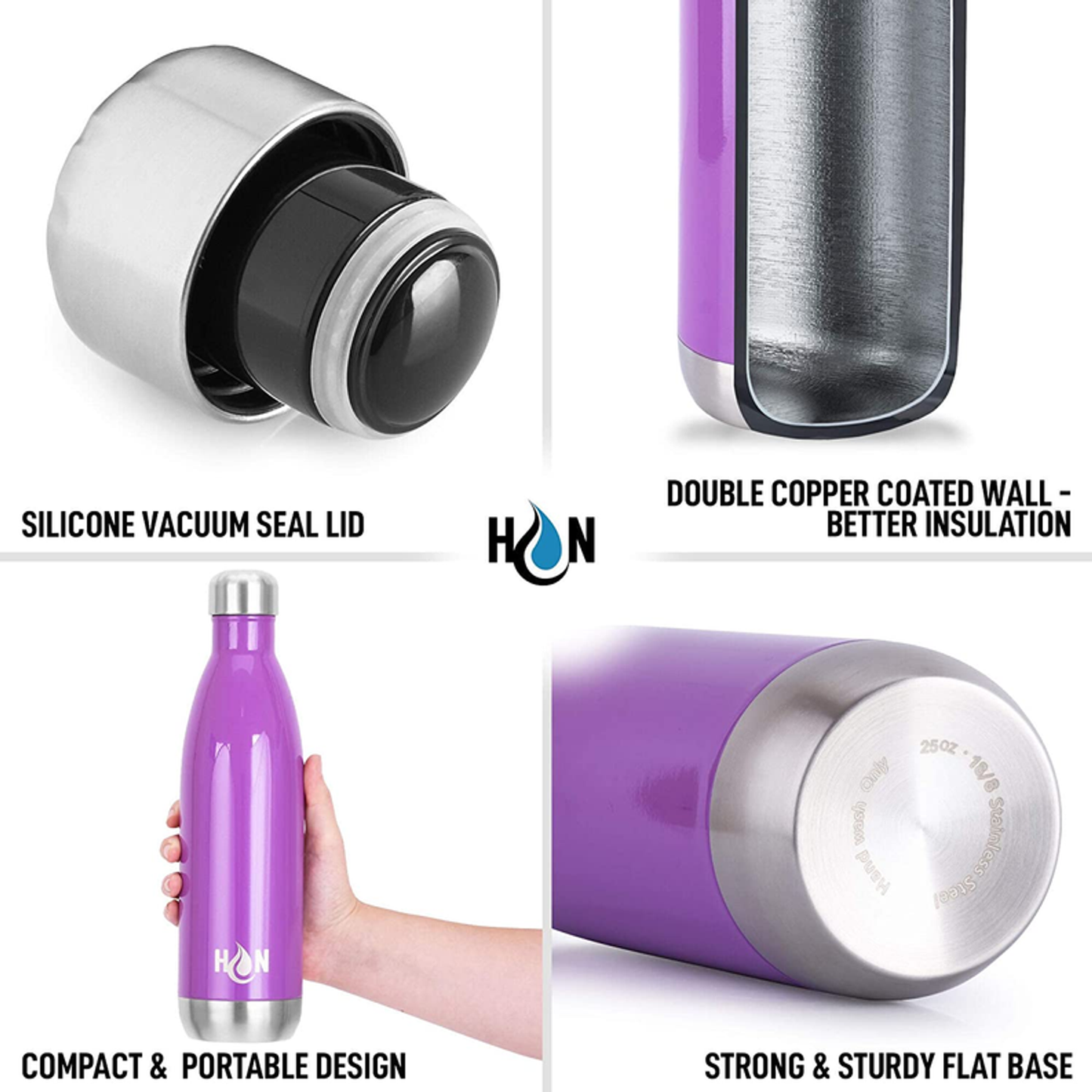 Hydration Nation Double Wall Insulated Water Bottle
