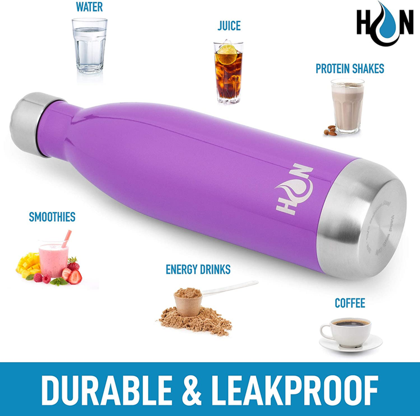 Hydration Nation Double Wall Insulated Water Bottle