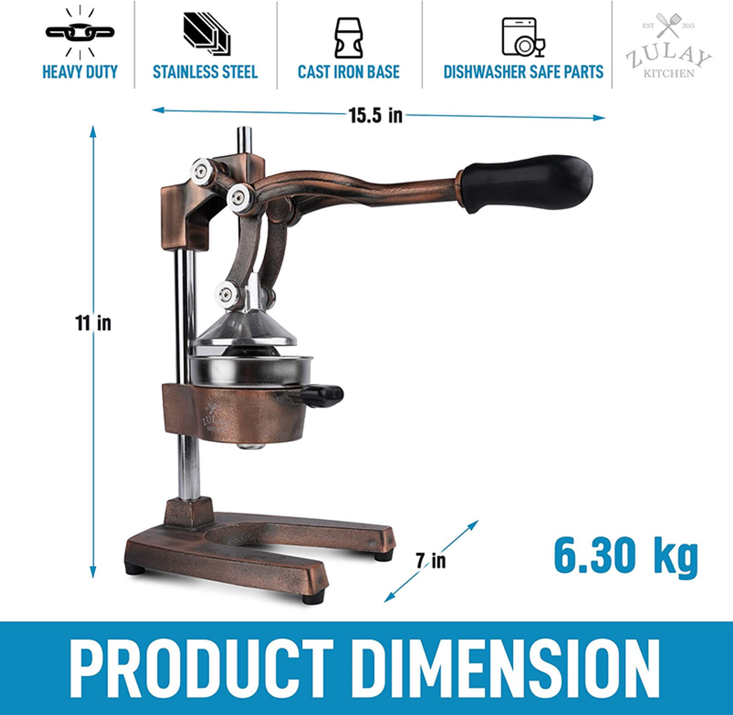 Premium Citrus Juicer - Manual Citrus Press and Orange Squeezer