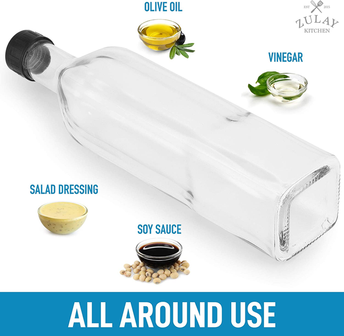 Olive Oil Dispenser Bottle with Accessories
