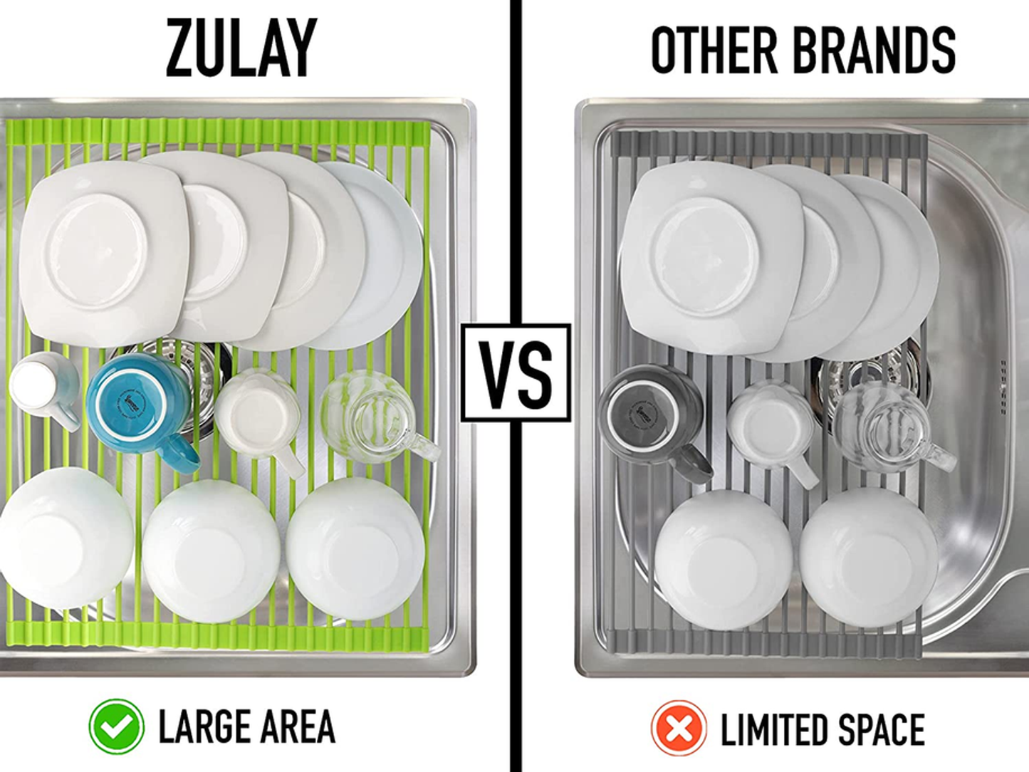 Multipurpose Roll-Up Sink Drying Rack
