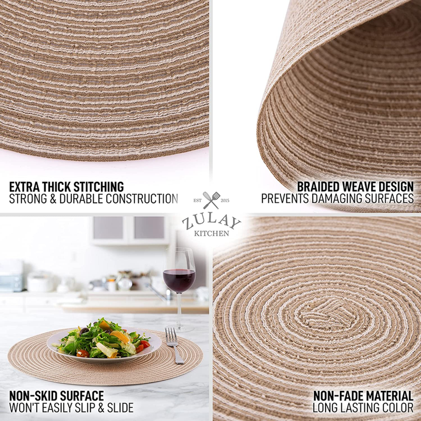Round Placemats Braided