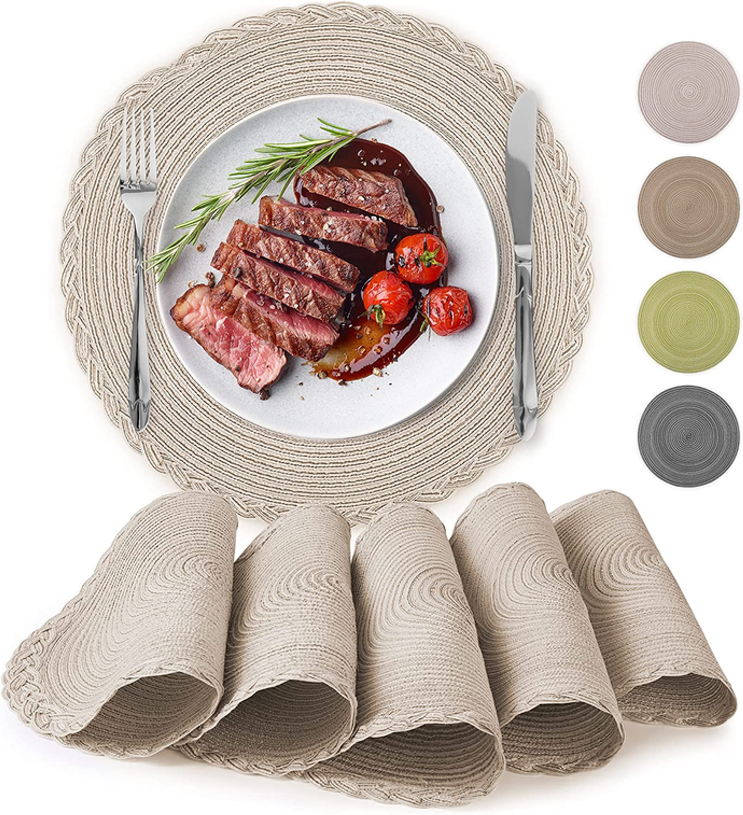 Round Placemats Braided