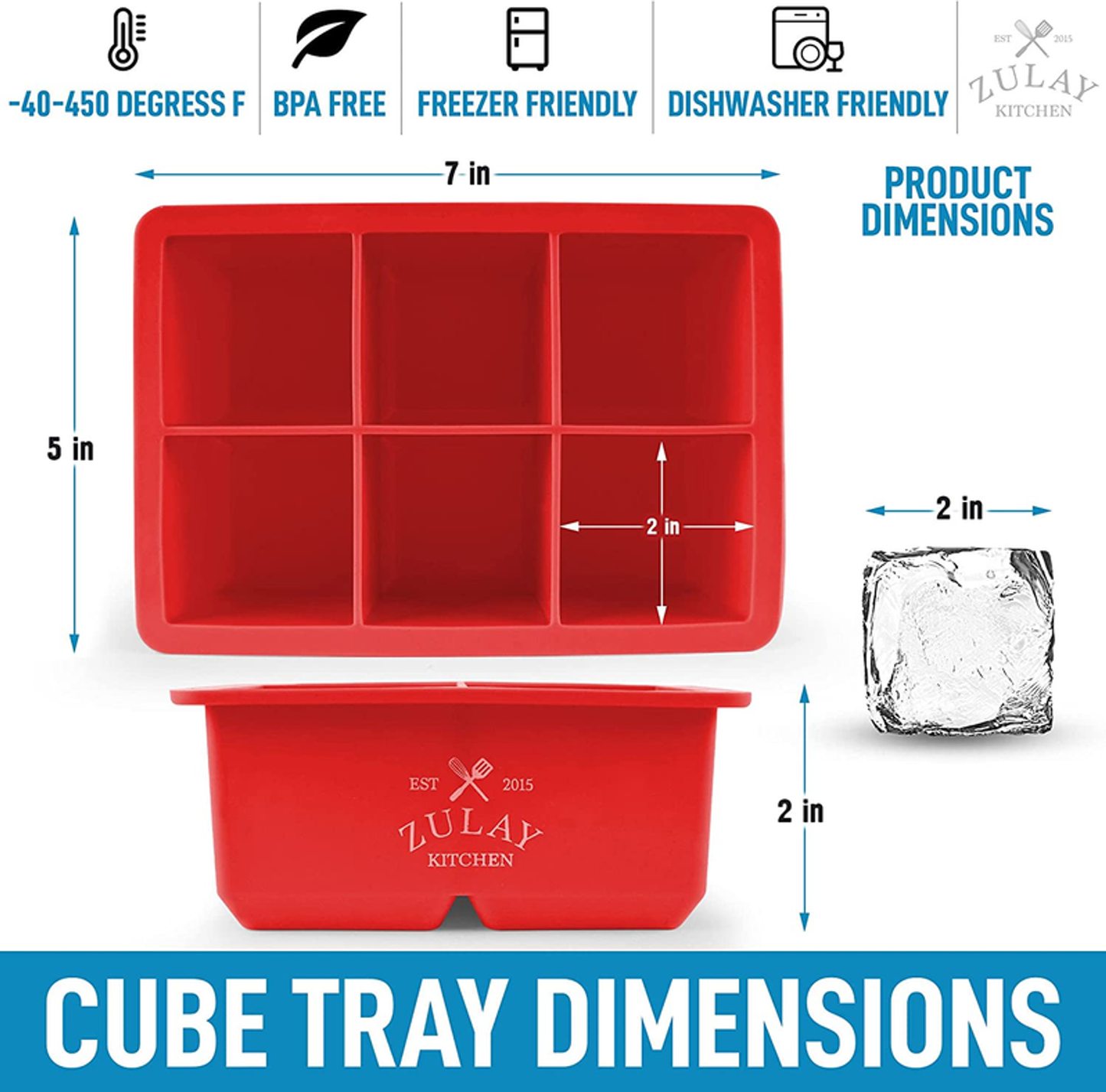 Silicone Square Ice Cube Mold and Ice Ball Mold
