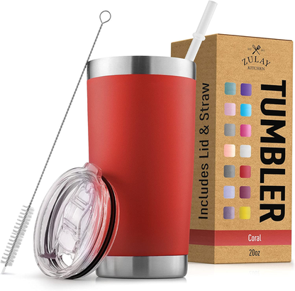 Tumbler With Lid and Straw