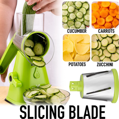 Manual Rotary Cheese Grater with Handle