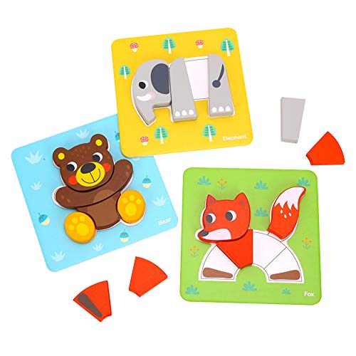 Learning Curve My First Puzzle Four Animal Set for Kids, Multi