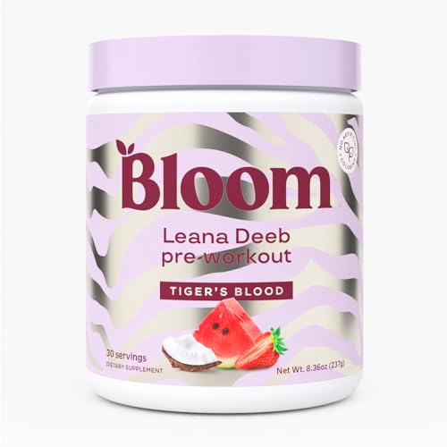 Bloom Nutrition High Energy Pre Workout with Beta Alanine, Ginseng and L Tyrosine for Amino Energy, Natural Caffeine Powder from Green Tea Extract, Keto, Sugar Free Drink Mix, Raspberry Lemonade