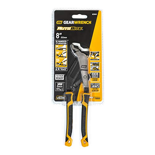 GEARWRENCH 6" PITBULL Auto-Bite Tongue & Groove Dual Material Pliers - 82590C