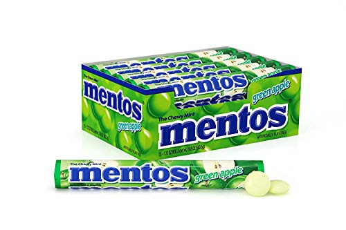 Mentos Chewy Mint Candy Roll, Mint, Non Melting, Party, 14 Pieces (Bulk Pack of 15) - Packaging May Vary