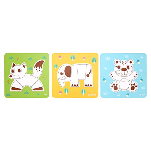Learning Curve My First Puzzle Four Animal Set for Kids, Multi
