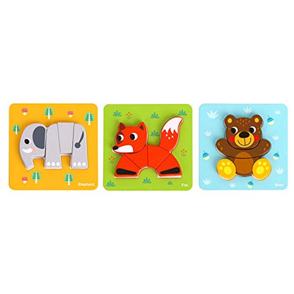 Learning Curve My First Puzzle Four Animal Set for Kids, Multi