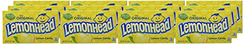 Lemonhead Hard Lemon Candy, 0.8 Ounce Treat-Size Theater Candy Boxes (Pack of 24)