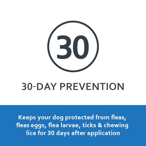 SENTRY PET CARE Fiproguard for Dogs, Flea and Tick Prevention for Dogs (45-88 Pounds), Includes 3 Month Supply of Topical Flea Treatments