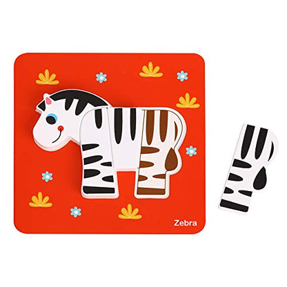 Learning Curve My First Puzzle Four Animal Set for Kids, Multi