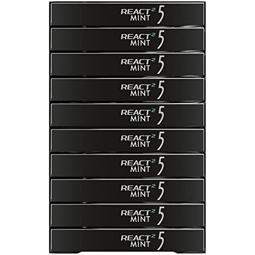 5 GUM Peppermint Cobalt Sugar Free Chewing Gum Bulk, 15 Sticks (Pack of 10)