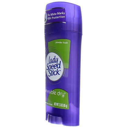 Lady Speed Stick Invisible Dry Antiperspirant & Deodorant, Powder Fresh - 2.3 oz - 4 pk
