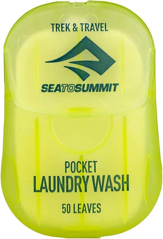 Sea To Summit Trek & Travel Pocket Laundry Wash (50 Leaves/ .5 Ounce), Green Tea