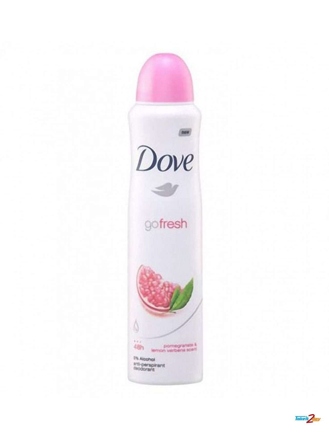 Dove Anti-Perspirant Deodorant Spray, Cucumber & Green Tea, Dry 48 Hour Protection 150 Ml (Pack of 6)